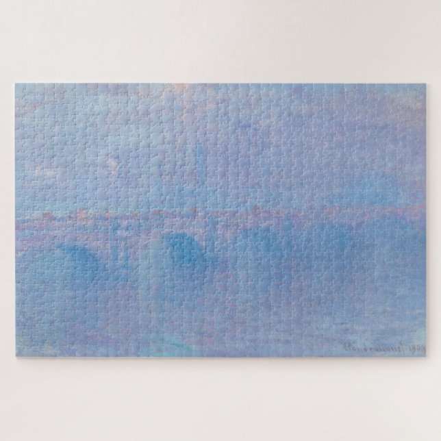Puzzle Puente de Waterloo, Efecto de Niebla 1903 – Claude (Horizontal)