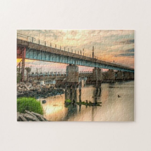 Puzzle Puente del tren de Rockaway (Horizontal)
