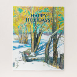 Puzzle Puente en invierno Watercoling