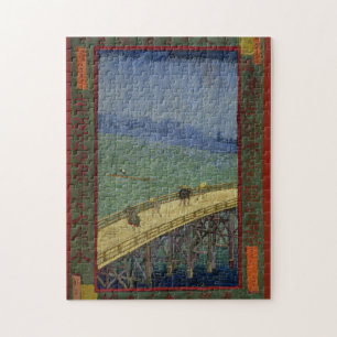 Puzzle Puente en lluvia después de Hiroshige de Vincent
