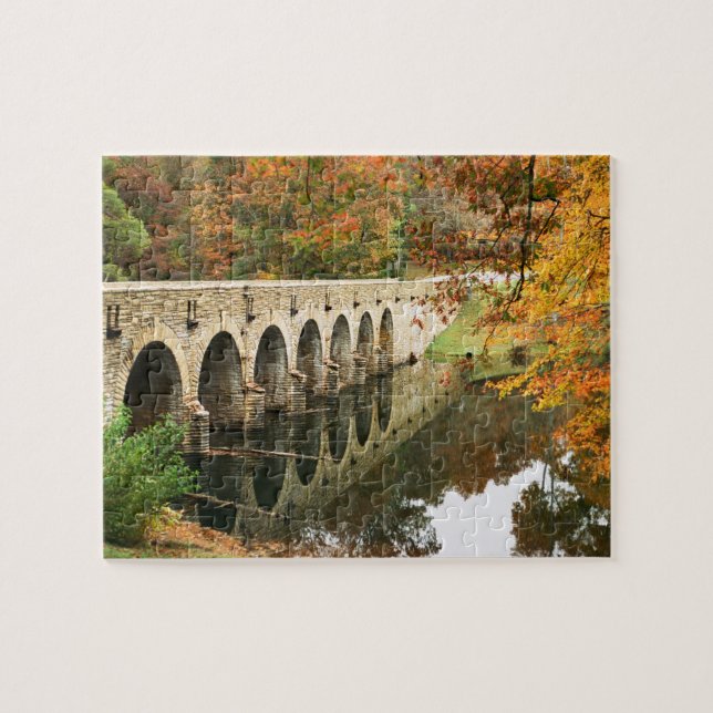 Puzzle Puente en otoño en Tennessee (Horizontal)