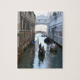 Puzzle Puente famoso de Venecia, Sighs, Venecia Italia