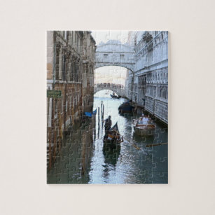 Puzzle Puente famoso de Venecia, Sighs, Venecia Italia
