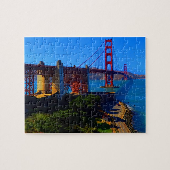 Puzzle Puente Golden Gate de San Francisco #7 Rompecabeza (Horizontal)