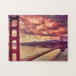 Puzzle Puente Golden Gate en San Francisco, California.