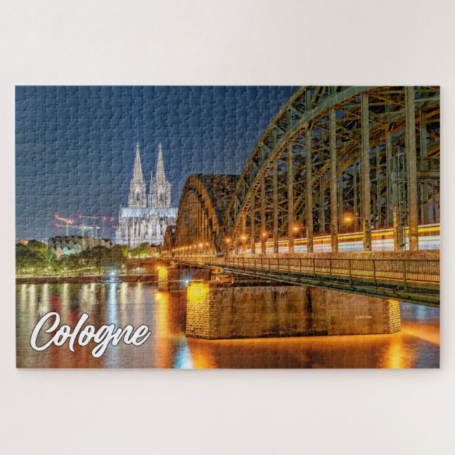 Puzzle Puente Hohenzollern, Colonia (Alemania) (Horizontal)