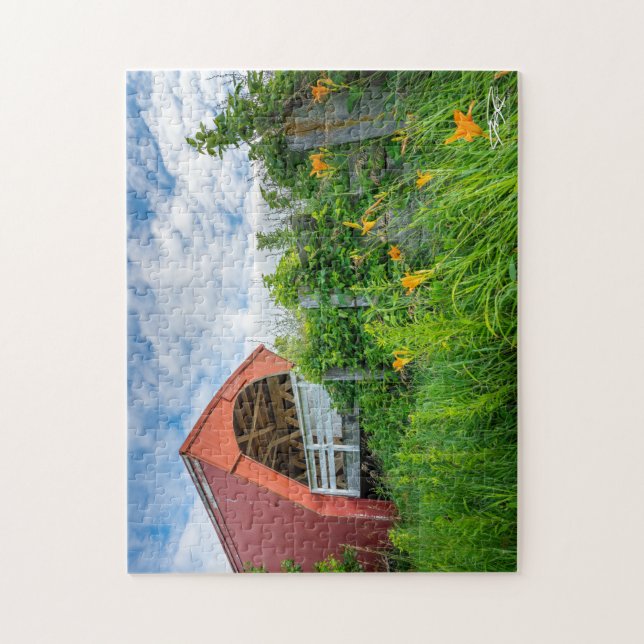 Puzzle Puente Holliwell - Puentes del condado de Madison, (Vertical)