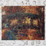 Puzzle Puente japonés de Claude Monet, Bella Artes vintag<br><div class="desc">El Puente Japonés (1919-1924) de Claude Monet es un bonito cuadro de arte de la naturaleza, impresionista vintage, en tonos cálidos de una hermosa noche de otoño. Parte de una serie de pinturas de pasarelas japonesas que Monet pintó en sus jardines de flores de primavera en Giverny, Francia. Sobre el...</div>