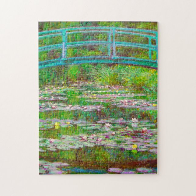 Puzzle Puente japonés de Monet y los lirios de agua (Vertical)