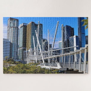 Puzzle Puente Kurilpa y edificios, Brisbane