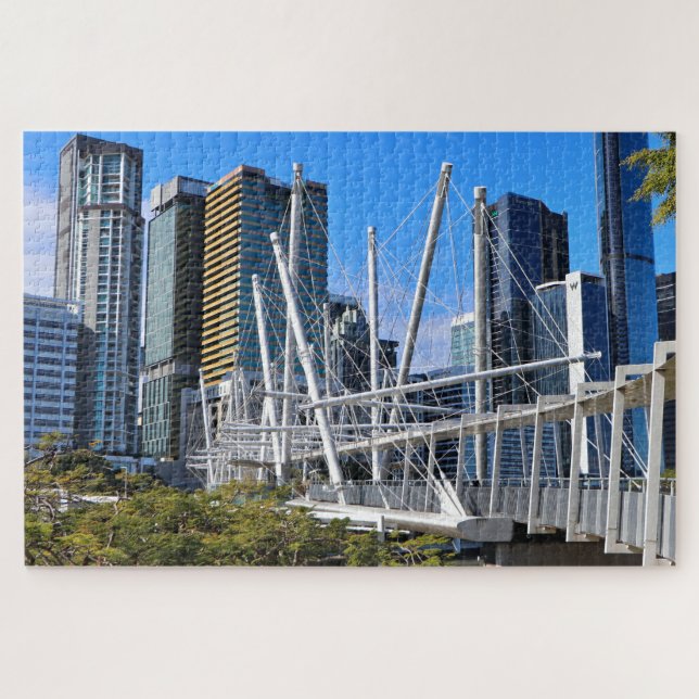 Puzzle Puente Kurilpa y edificios, Brisbane (Horizontal)