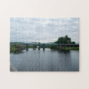 Puzzle Puente Lady Bay sobre el río Trent, Nottingham