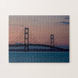 Puzzle Puente Mackinac Al Dusk