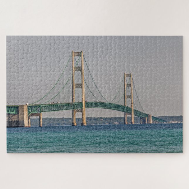 Puzzle Puente Majestic Mackinac 1014 pieza (Horizontal)