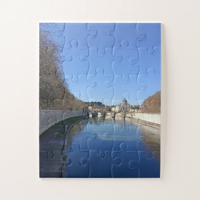 Puzzle Puente natural sobre el río Tíber (Vertical)