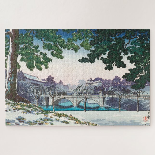Puzzle Puente Nijubashi por Tsuchiya Koitsu (Horizontal)