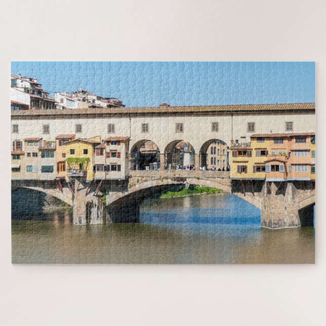 Puzzle Puente Ponte Vecchio - Florencia, Toscana, Italia (Horizontal)