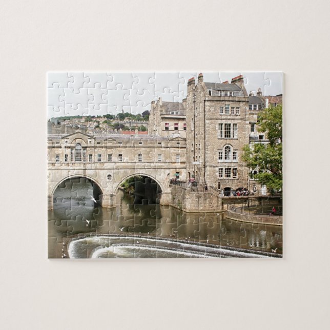 Puzzle Puente Pulteney, río Avon, Bath, Inglaterra (Horizontal)