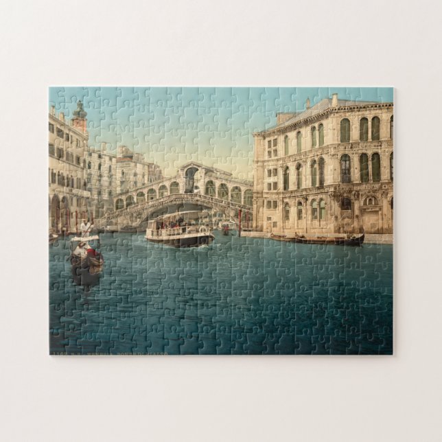 Puzzle Puente Rialto Venecia Italia Gran Canal (Horizontal)