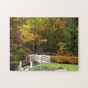 Puzzle Puente Seven Springs Fall I Paisaje de Otoño