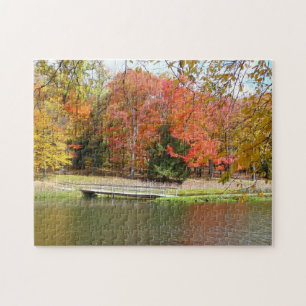 Puzzle Puente Seven Springs Fall III Paisaje de Otoño