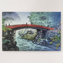 Puzzle Puente Shinkyo en Nikko por Tsuchiya Koitsu