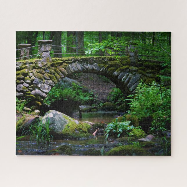 Puzzle Puente Troll en el bosque - 16x20 (Horizontal)