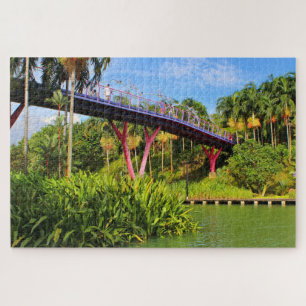 Puzzle Puente y lago de la libélula, Singapur