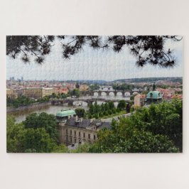 Puzzle Puentes de Praga y Vltava de Río/Checia