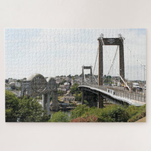 Puzzle Puentes de Tamar, Saltash y Plymouth, Inglaterra  