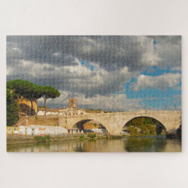Puzzle Puentes famosos en el Tíber Roma.