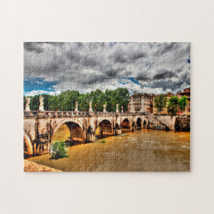 Puzzle Puentes famosos en el Tíber Roma.