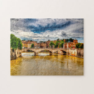 Puzzle Puentes Famosos sobre el Tíber Roma.
