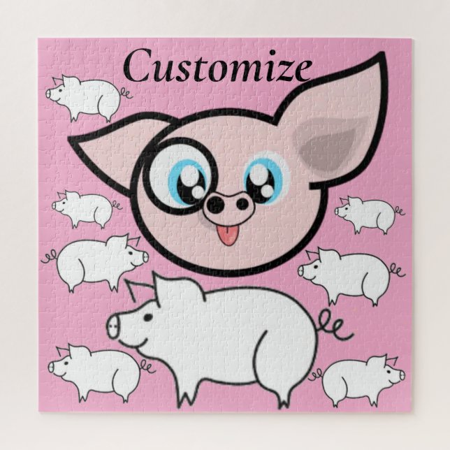 Puzzle Puerco Tonto Sonriendo Thunder_Cove (Vertical)