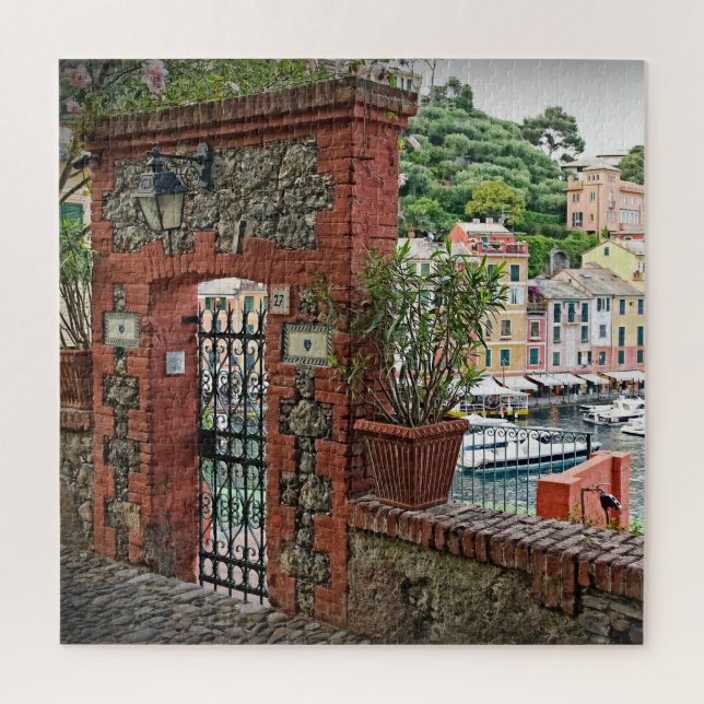 Puzzle Puerta a Portofino, Italia - 20x20 - 676 pcs (Vertical)
