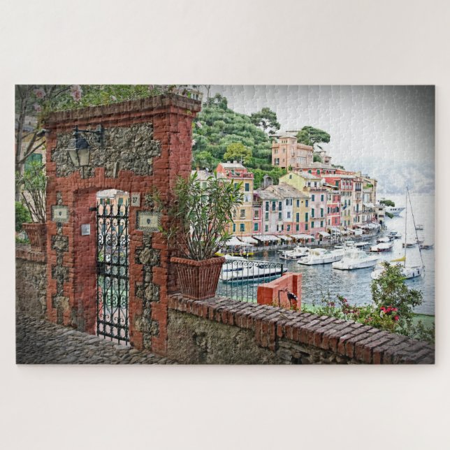 Puzzle Puerta a Portofino, Italia - 20x30 - 1014 pc (Horizontal)