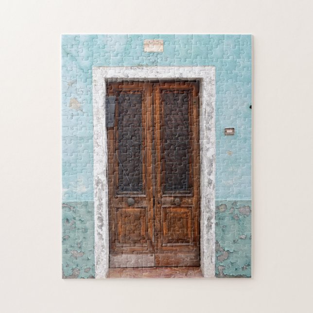 Puzzle Puerta azul pintor (Vertical)