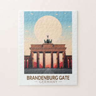 Puzzle Puerta de Brandeburgo Alemania Viaje al Vintage