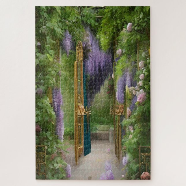 Puzzle Puerta del Jardín Inglés - Wisteria (Vertical)