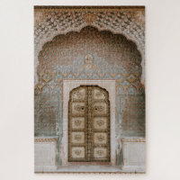 Puerta del palacio de mosaicos de Jaipur India