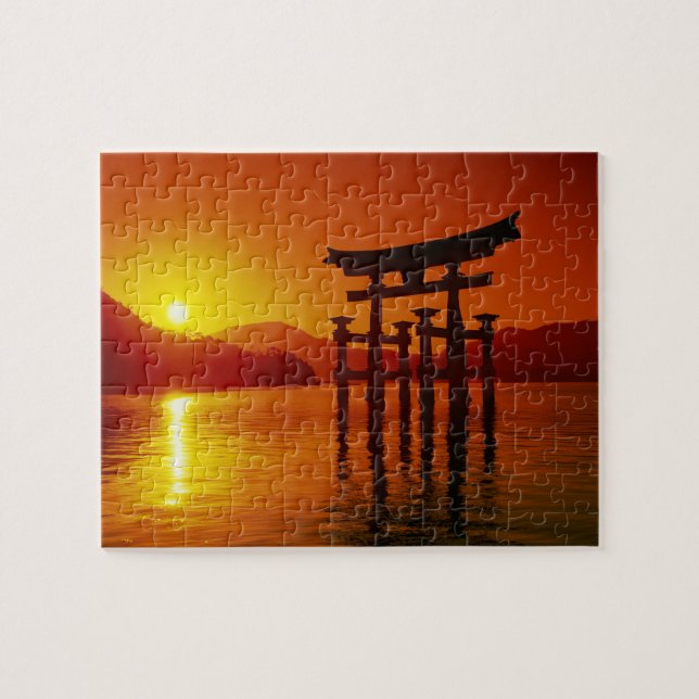 Puzzle Puerta O-Torii, santuario de Itsukushima, Miyajima (Horizontal)