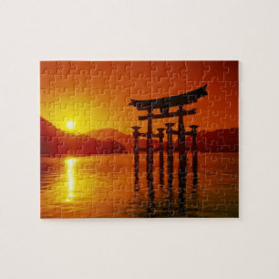 Puzzle Puerta O-Torii, santuario Itsukushima, Miyajima,