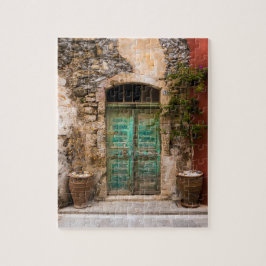 Puzzle Puerta Turquesa Vieja