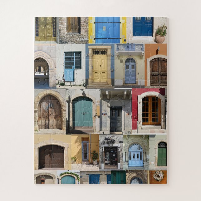 Puzzle Puertas coloridas de Chipre (Vertical)