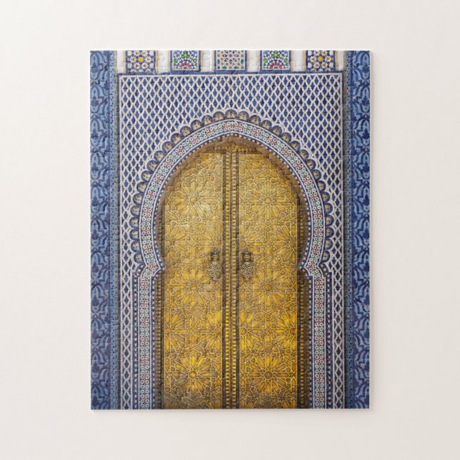 Puzzle Puertas Ornamentadas Del Palacio Del Rey (Vertical)