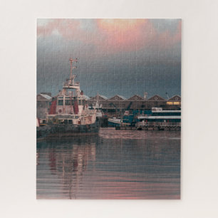 Puzzle Puerto de Ciudad del Cabo Viaje Vintage Retro