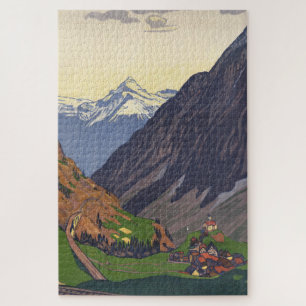 Puzzle Puerto de Gotthard paso de montaña en los Alpes