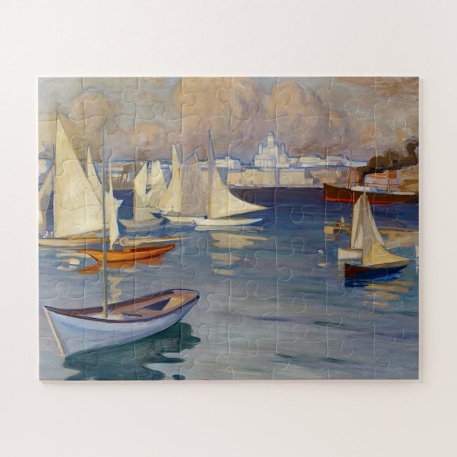 Puzzle Puerto de Helsinki, Albert Edelfelt (Horizontal)