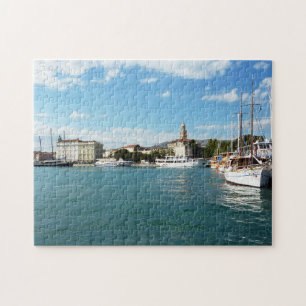 Puzzle Puerto de la ciudad de Split - Dalmacia, Croacia
