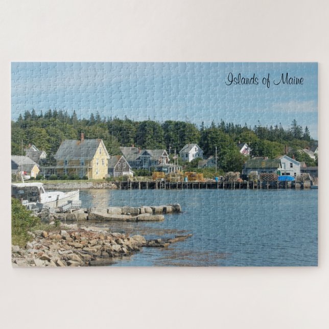 Puzzle Puerto de las Islas de Maine Mid-Coast (1014 pieza (Horizontal)